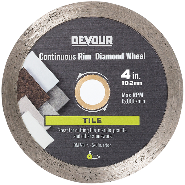 Devour 4" Tile Metal Bond Continuous Rim Blade MB040CT